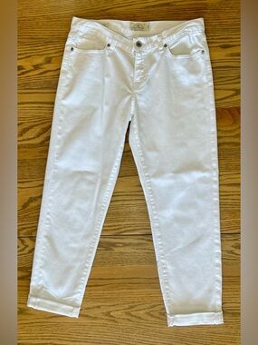 Lucky Sienna Cigarette Women’s white denim jeans, 6/28